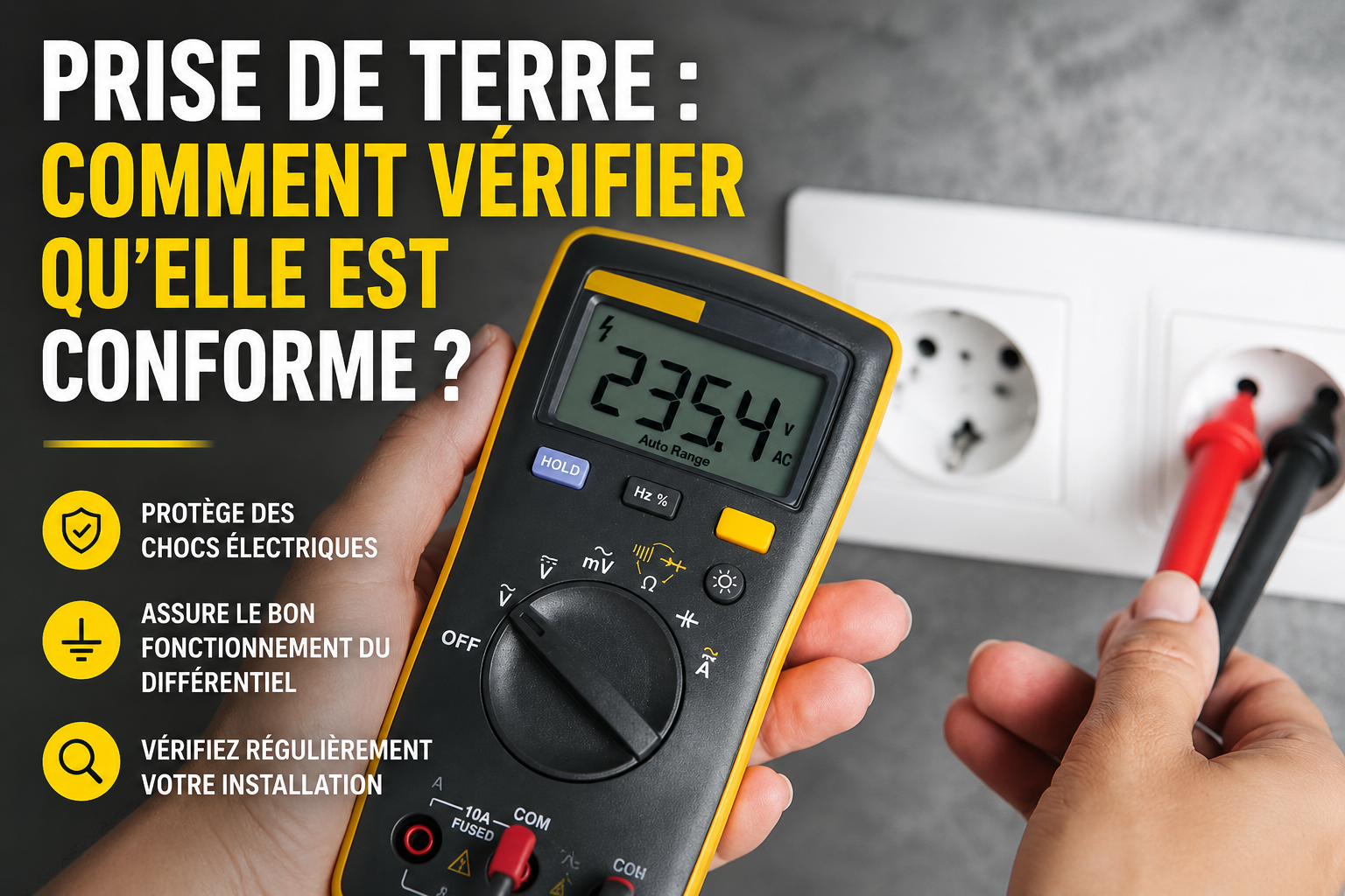 Prise de terre : comment vérifier qu'elle est conforme ?